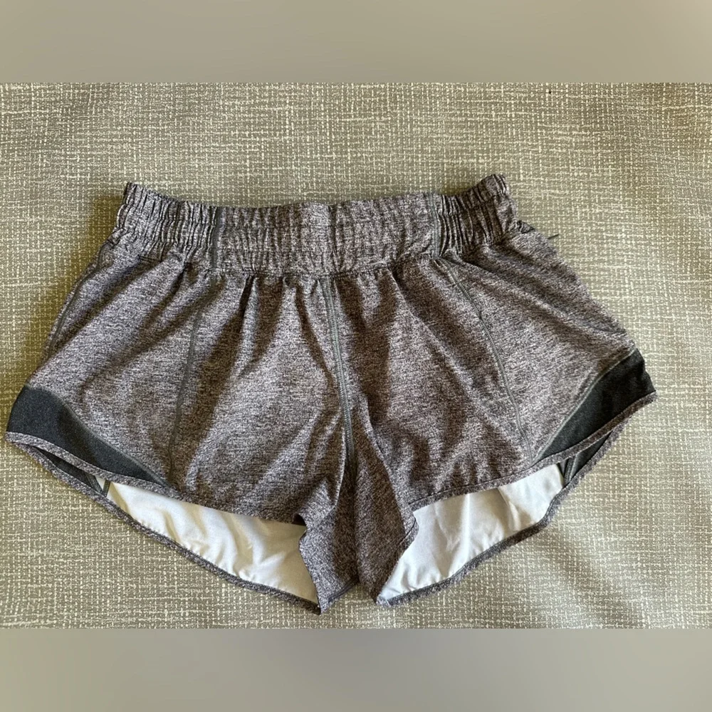 Lululemon Women's Heather Gray Hotty Hot Athletic Shorts